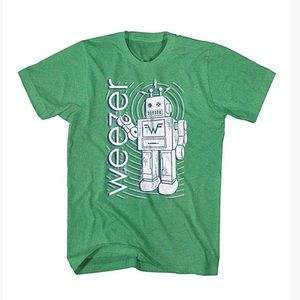 Men’s / unisex size MEDIUM green Weezer Tshirt